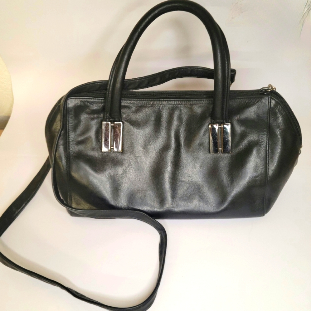 Perlina New York leather satchel or crossbody purse
